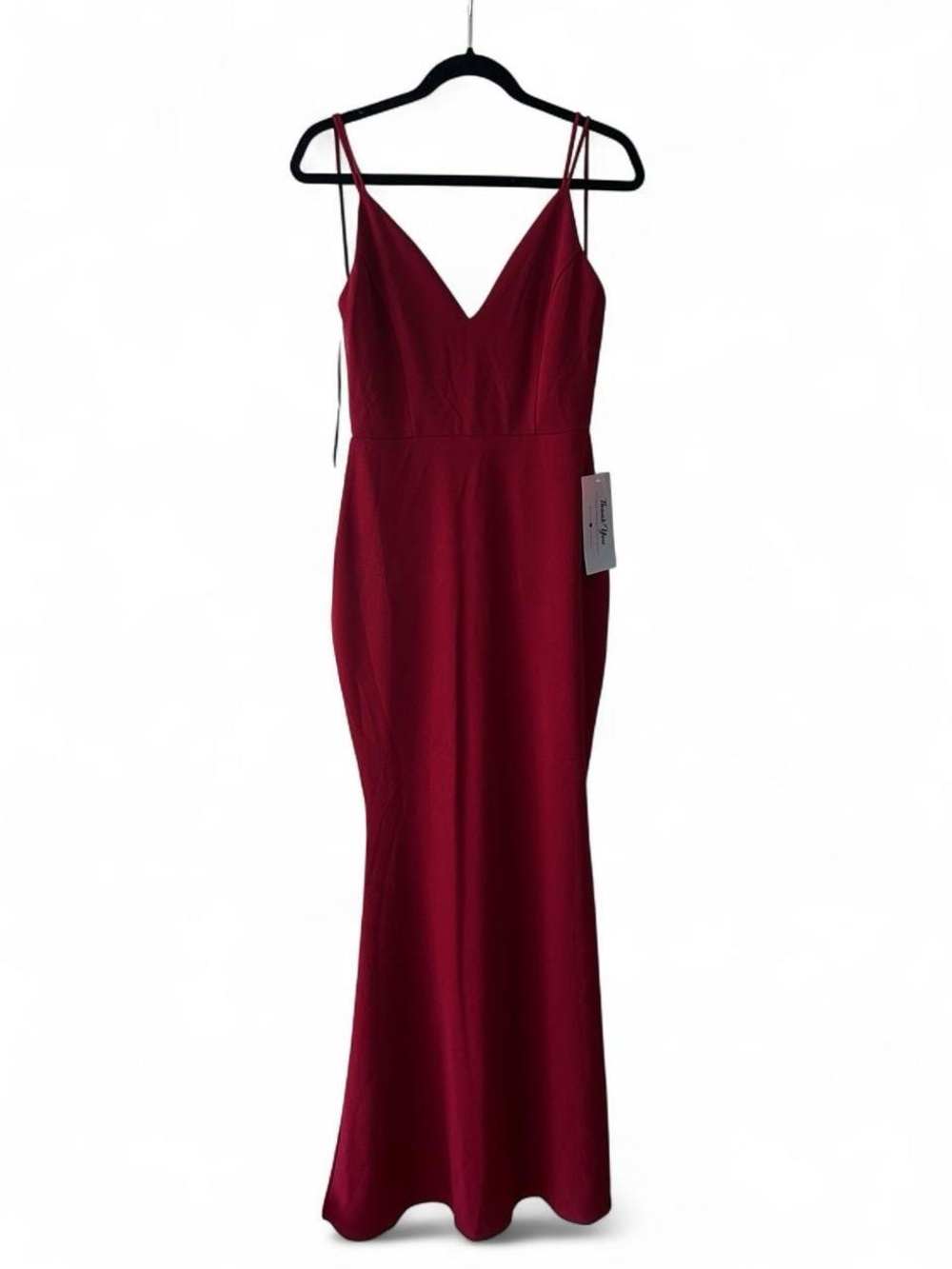 Symphony Burgundy Formal Maxi Dress